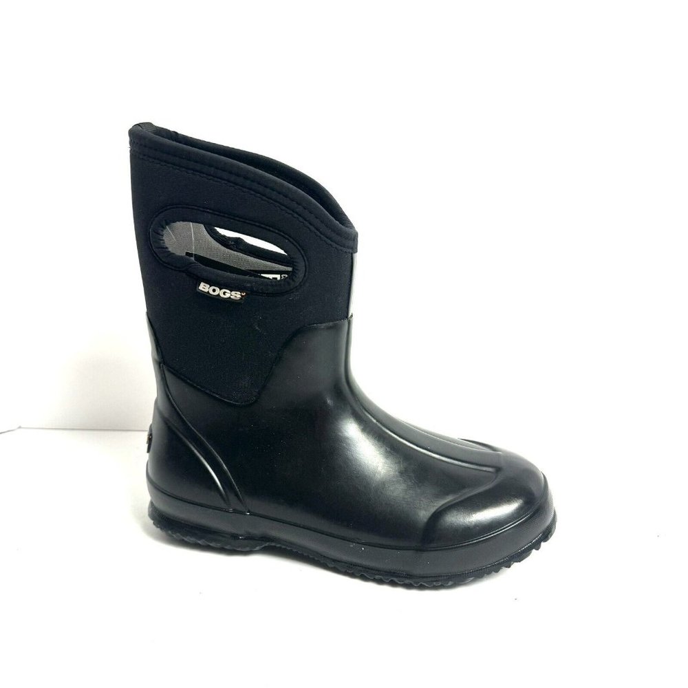 Bogs Womens Classic Mid Handle Boot Black Size 7 M